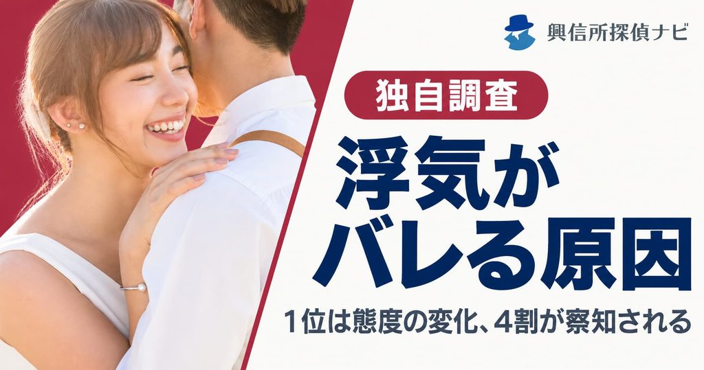 浮気がバレる原因1位は態度の変化